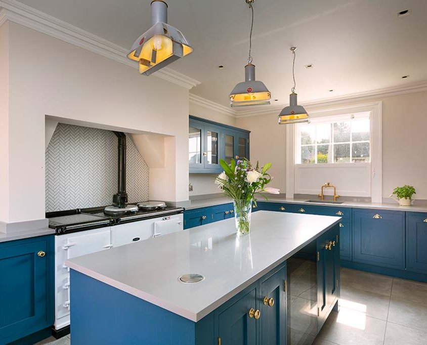 Contemporary bespoke shaker kitchen Norfolk