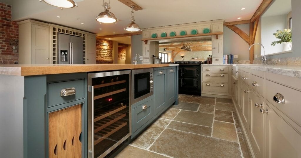 two toned kitchen by kestrel kitchens