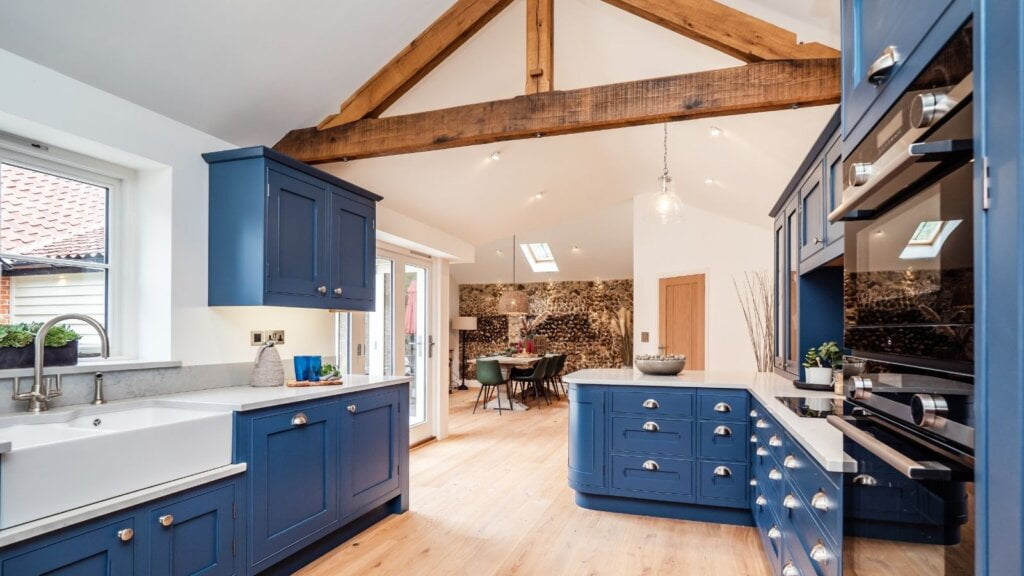 Farmhouse kitchen design by kestrel kitchens