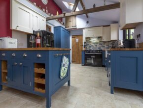 bespoke luxury blue kitchen