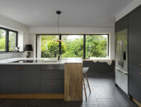 Marriot Collection contemporary grey kitchen - Kestrel Kitchens