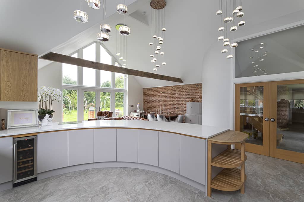 Curved Appeal, stunning open-plan kitchen design - Kestrel Kitchens