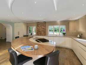 Handleless cabinets from our Marriot Collection - Kestrel Kitchens