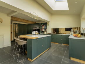 Green Kitchen design from Kestrel Kitchens