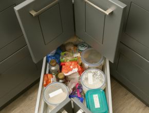 Corner cabinets for maximum storage